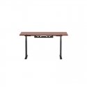 Adjustable height table Up Up Thor Black, Tabletop M Dark walnut color Adjustable height table Up Up Thor Black, Tabletop M Dark walnut color