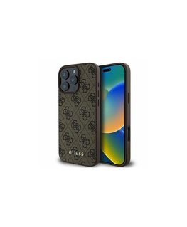 Dėklas Guess Peony Hot Stamp MagSafe do iPhone 17 Pro juoda