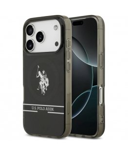 Чехол MagSafe с логотипом US Polo DH и полоской для iPhone 17 Pro