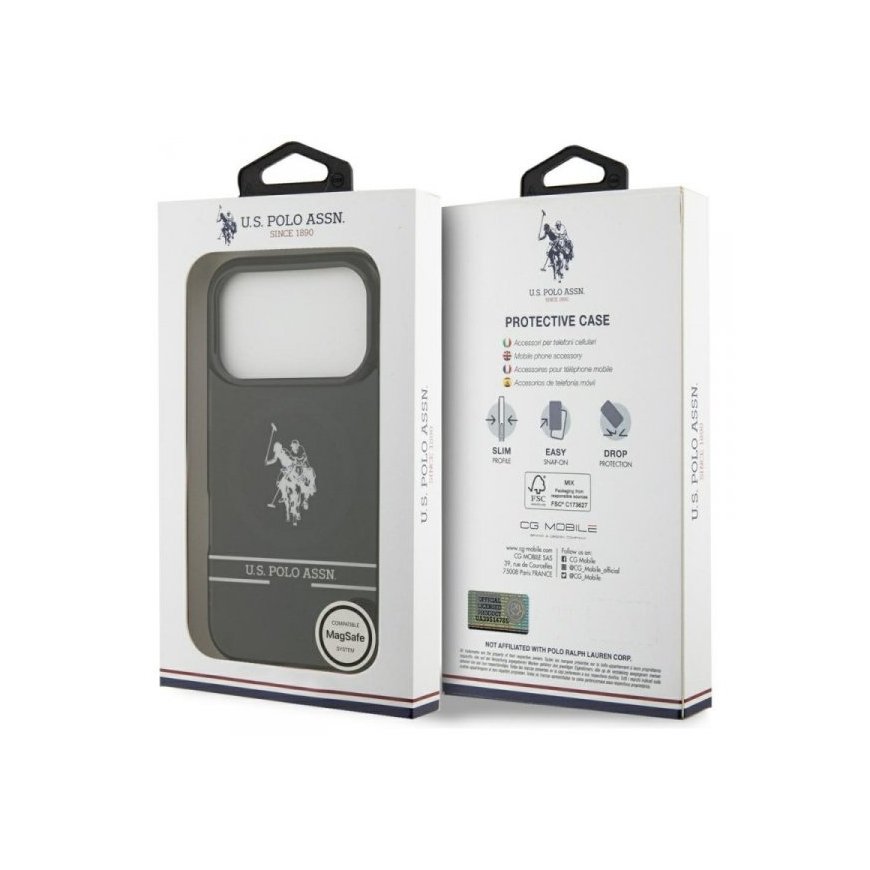 US Polo DH un apakšējā svītra logotips MagSafe maciņš iPhone 17 Pro – 2