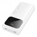 J144A hümnivõimendi (30000mAh) USB-A1/USB-A2: 5V/2A - USB-C/Micro: 5V/2A Valge J144A hümnivõimendi (30000mAh) USB-A1/USB-A2: 5V/2A - USB-C/Micro: 5V/2A Valge