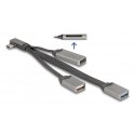 DeLOCK 64303 jaotur USB 3.2 Gen 1 (3.1 Gen 1) Type-C 5000 Mbit/s Hall