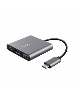 Trust Dalyx USB 3.2 Gen 1 (3.1 Gen 1) Type-C Aliuminis, Juoda