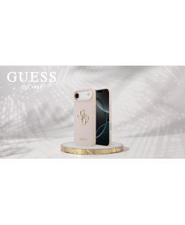 Dėklas Guess Grained Big 4G & Classic Logo iPhone Air roosa