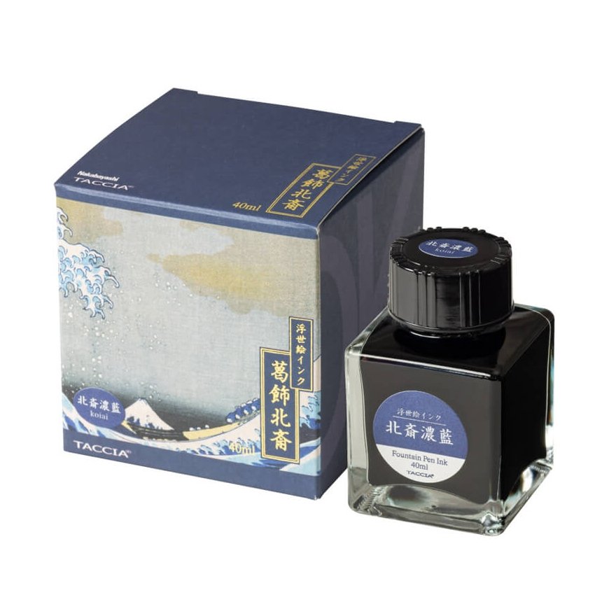 Ink 'Taccia Ukiyo-e Katsushika Hokusai', Dark Indigo TFPI-WD42-2