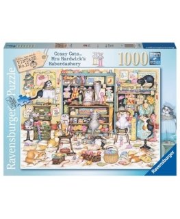 Ravensburger - Palapeli - Hullut Kissat Ompelutarvikkeet 1000p (12001083)