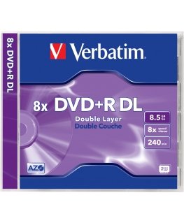 Verbatim 43540 чистый DVD 8,5 GB DVD+R 1 шт