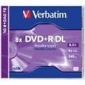 Verbatim 43540 kompaktdisks DVD 8,5 GB DVD+R 1 pcs Verbatim 43540 kompaktdisks DVD 8,5 GB DVD+R 1 pcs