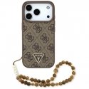Dėklas Guess 4G Strap Triangle Logo MagSafe do iPhone 17 ruda Dėklas Guess 4G Strap Triangle Logo MagSafe do iPhone 17 ruda