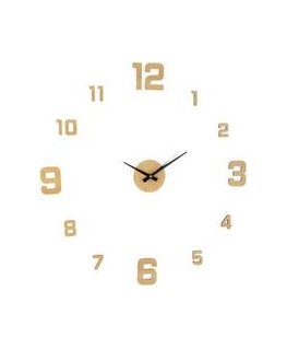 LOOK SET OF SIENINIŲ CLOCK STICKERS, LIGHT WOOD 7089F COLOR, EVA PET AND ALUMINUM MATERIAL, SI