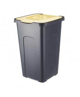 JÄTTEEN Lajittelu 50L MUSTA/Keltainen PASTEL (4432)