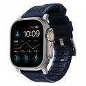 Nomad Goods NOMAD Rugged Band Apple Watch 46mm/49mm tumši zils/sudrabs Nomad Goods NOMAD Rugged Band Apple Watch 46mm/49mm tumši zils/sudrabs