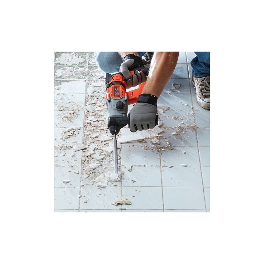 Black & Decker BCD900B-XJ puur 1880 RPM SDS Plus Must, Oranž – 5