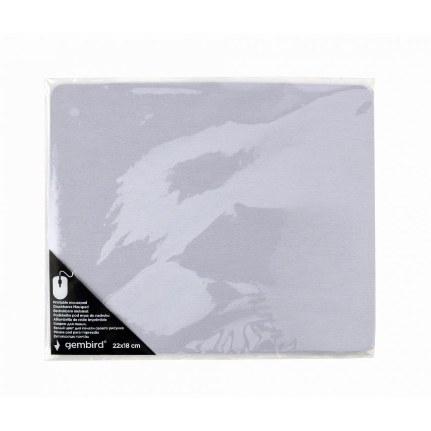 Gembird MP-PRINT-S коврик для мыши Игровая поверхность Белый