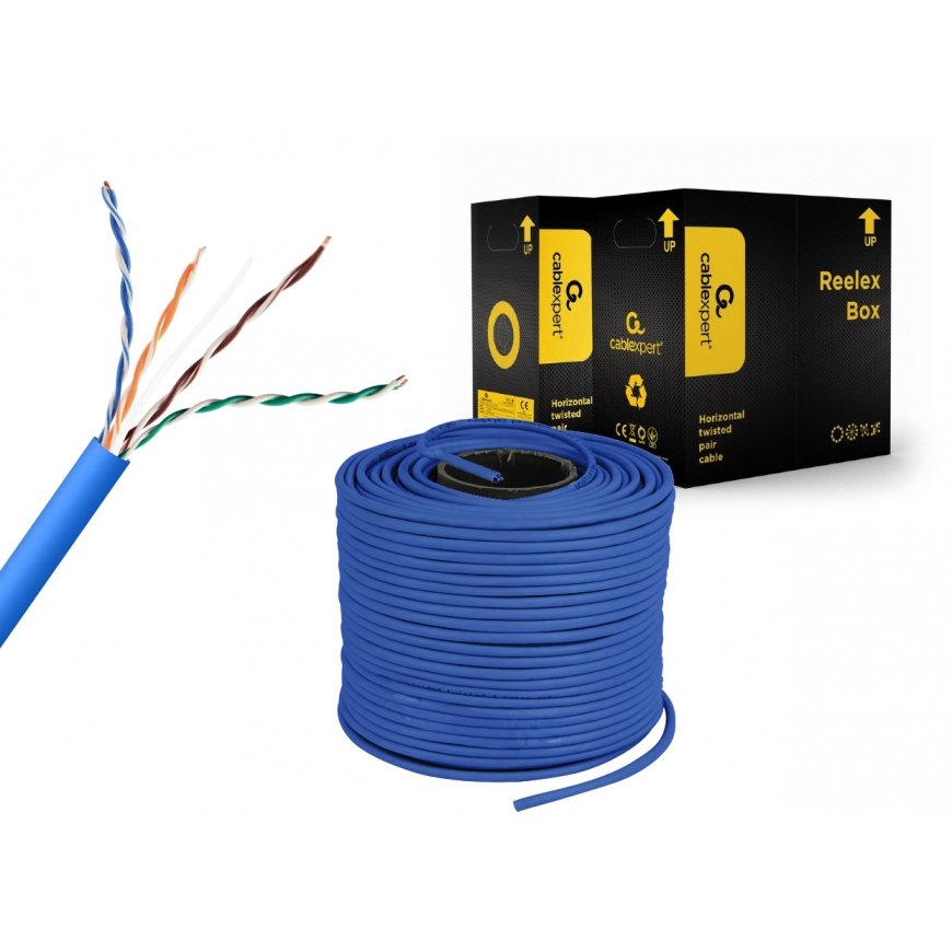 Gembird UPC-5004E-SOL-B tīkla kabelis Zils 305 m Cat5e U/UTP (UTP) – 3