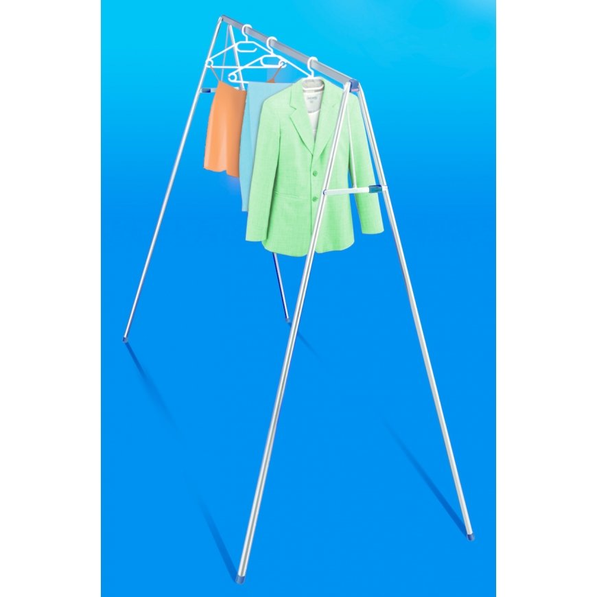 Leifheit 72706 laundry drying rack/line Floor-standing rack Stainless steel, White – 4