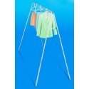 Leifheit 72706 laundry drying rack/line Floor-standing rack Stainless steel, White