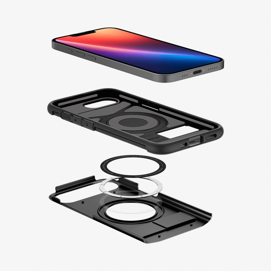 Spigen Slim Armor (MagFit) mobilo telefonu apvalks 15,5 cm (6.1") Aploksne Melns – 4