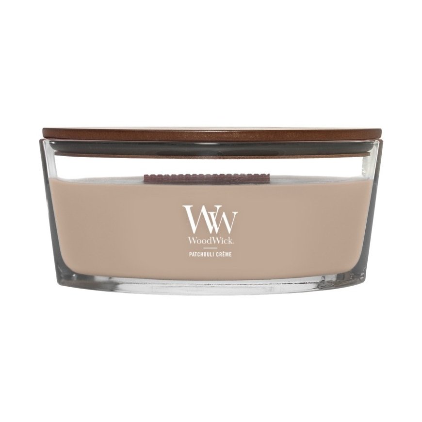 WoodWick Patchouli Creme vahaküünal Muu Patšulipõõsas Pruun, Läbipaistev, Puit 1 tk