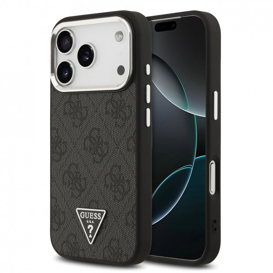 Korpuss Guess 4G Stripe MagSafe iPhone 17 Pro Max melns – 2