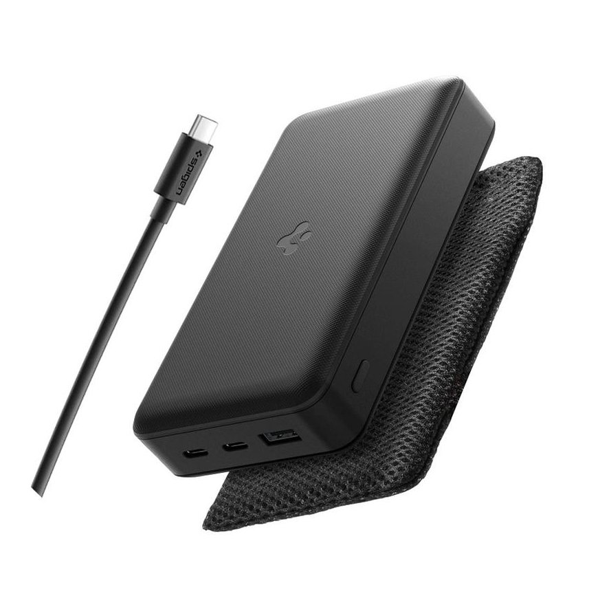 Spigen EA3030 30000mAh 30W Power Bank - juodos spalvos