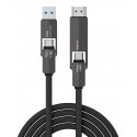 4smarts 549240 USB-kaapeli USB4 Gen 3x2 1,5 m USB C musta 4smarts 549240 USB-kaapeli USB4 Gen 3x2 1,5 m USB C musta