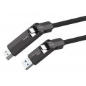 4smarts 549240 USB kabelis USB4 Gen 3x2 1,5 m USB C Melns 4smarts 549240 USB kabelis USB4 Gen 3x2 1,5 m USB C Melns