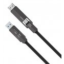 4smarts 549240 USB-kaabel USB4 Gen 3x2 1,5 m USB C Must
