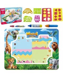 WOOPIE Water Mat for Painting Safari Letters Numbers