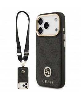 Guess 4G Strass logotipas ir dideli metaliniai mygtukai MagSafe dėklas