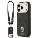 Guess 4G Strass Logo & Big Strap Metalliset Napit MagSafe Kuori varten Guess 4G Strass Logo & Big Strap Metalliset Napit MagSafe Kuori varten
