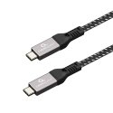 Gembird CCBP-USB4-CMCM240-1.5M USB cable USB4 Gen 3x2 USB C Black, Silver Gembird CCBP-USB4-CMCM240-1.5M USB cable USB4 Gen 3x2 USB C Black, Silver