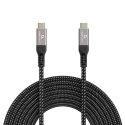 Gembird CCBP-USB4-CMCM240-1.5M USB-kaabel USB4 Gen 3x2 1,5 m USB C Must, Hõbe Gembird CCBP-USB4-CMCM240-1.5M USB-kaabel USB4 Gen 3x2 1,5 m USB C Must, Hõbe