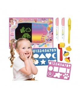 WOOPIE Водная Мастика для Рисования 2в1 XXL 100x70см Светится в Темноте