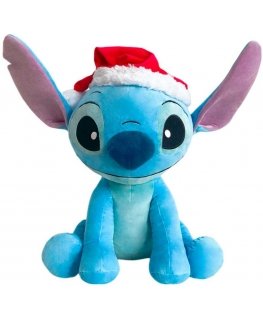 Disney Lilo&Stitchi Stitch plüüsnukk jõuluvana mütsiga 47 cm