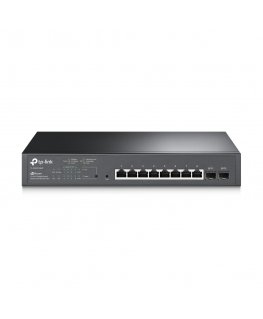 TP-Link JetStream TL-SG2210MP tīkla pārslēgs Vadīts L2/L2+ Gigabit Ethernet (10/100/1000) Power over Ethernet (PoE) 1U Melns