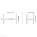 Neomounts LFD-W1500 TV-kiinnike 2,54 m (100") musta Neomounts LFD-W1500 TV-kiinnike 2,54 m (100") musta