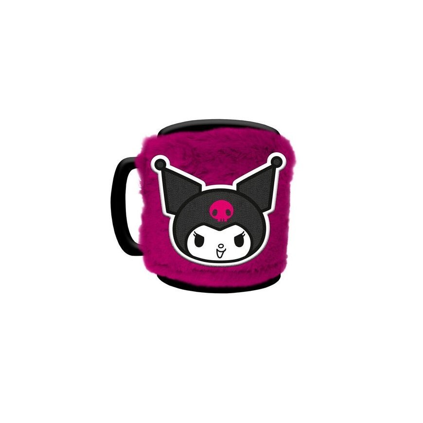Pyramid Hello Kitty Kuromi Mug with teddy bear cover 440ml