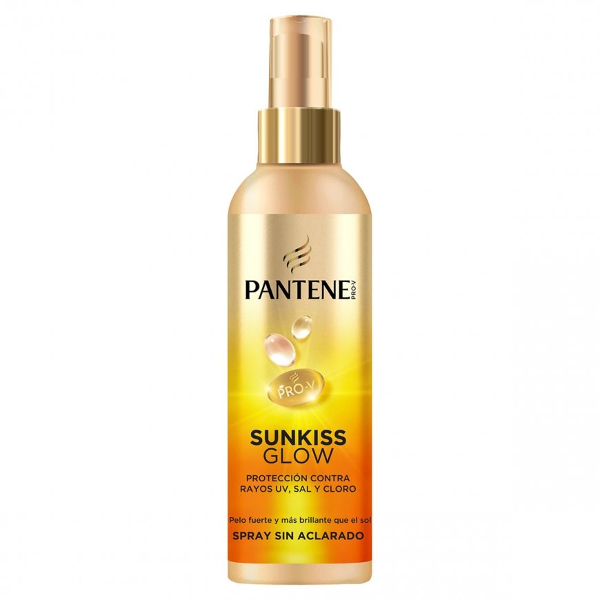 Pantene Sunkiss Glow Protector UV Rays, Salt and Chlorine spray No Rinse, 200 ml