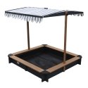 AXI Lily Sandbox with Canopy Anthracite/brown Smėlio dėžė AXI Lily Sandbox with Canopy Anthracite/brown Smėlio dėžė