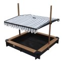 AXI Lily Sandbox with Canopy Anthracite/brown AXI Lily Sandbox with Canopy Anthracite/brown