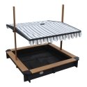 AXI Lily Sandbox with Canopy Anthracite/brown Smėlio dėžė AXI Lily Sandbox with Canopy Anthracite/brown Smėlio dėžė