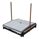 AXI Lily Sandbox with Canopy Anthracite/brown AXI Lily Sandbox with Canopy Anthracite/brown