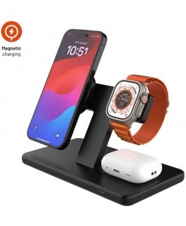 Dēklis Aramid aizmugures vāks FIXED MagVelar ar MagSafe atbalstu Apple iPhone 17 Pro Max, melns
