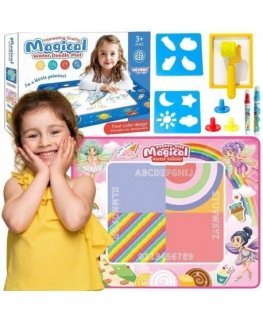 WOOPIE Водная Мата для Рисования XXL 100x80см Феи Розовая