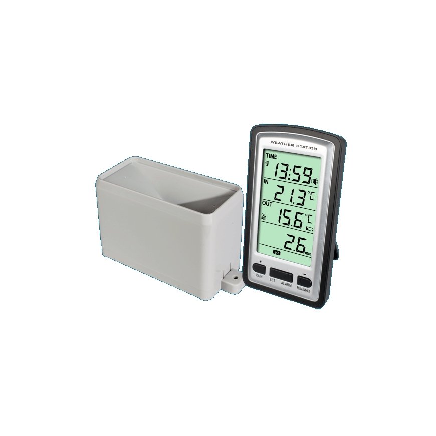 Alecto WS-1200 skaitmeninė oro stotelė Juoda, Pilka