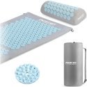 Acupressure massage mat with pillow Neo-sport, gray/blue Acupressure massage mat with pillow Neo-sport, gray/blue