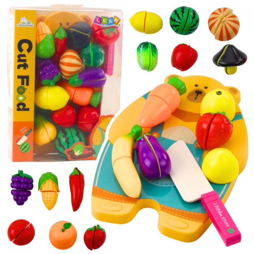 Lean Toys Kids' Kitchen Set with Cutting Board and Knife – 2