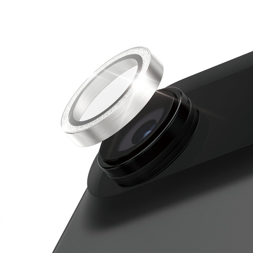 PanzerGlass ® Hoops® Camera Lens Protector Glitter Silver iPhone Air Skaidri ekrano apsauga Apple 1