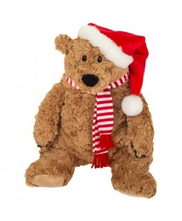 Teddy-karhu jouluhatussa, 34 cm